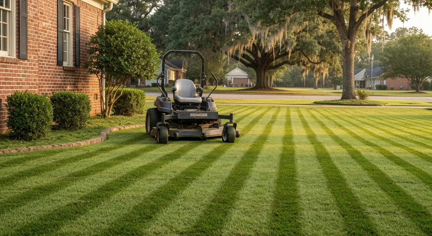 Lawn mowing service in Abbeville