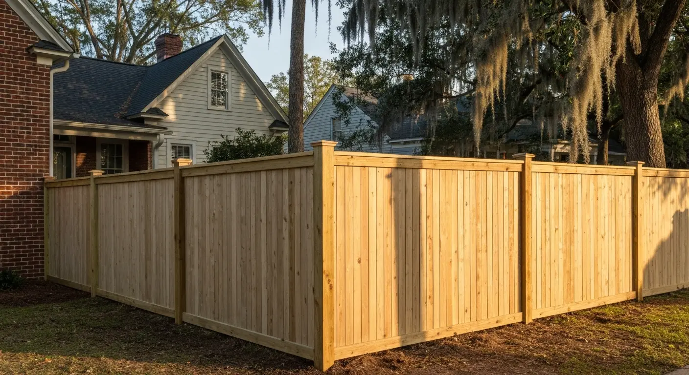 Mill Village neighborhood residential fencing