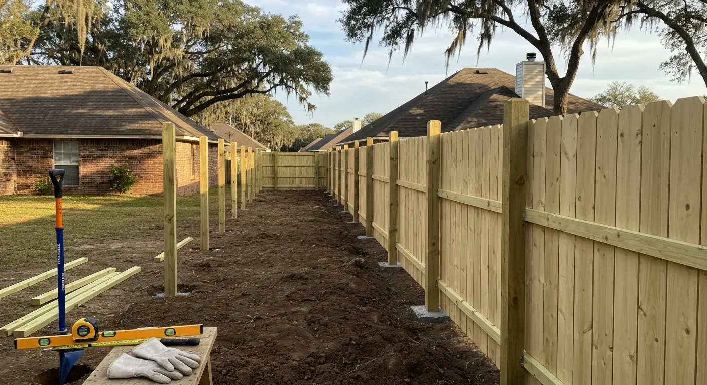 Fence installation project