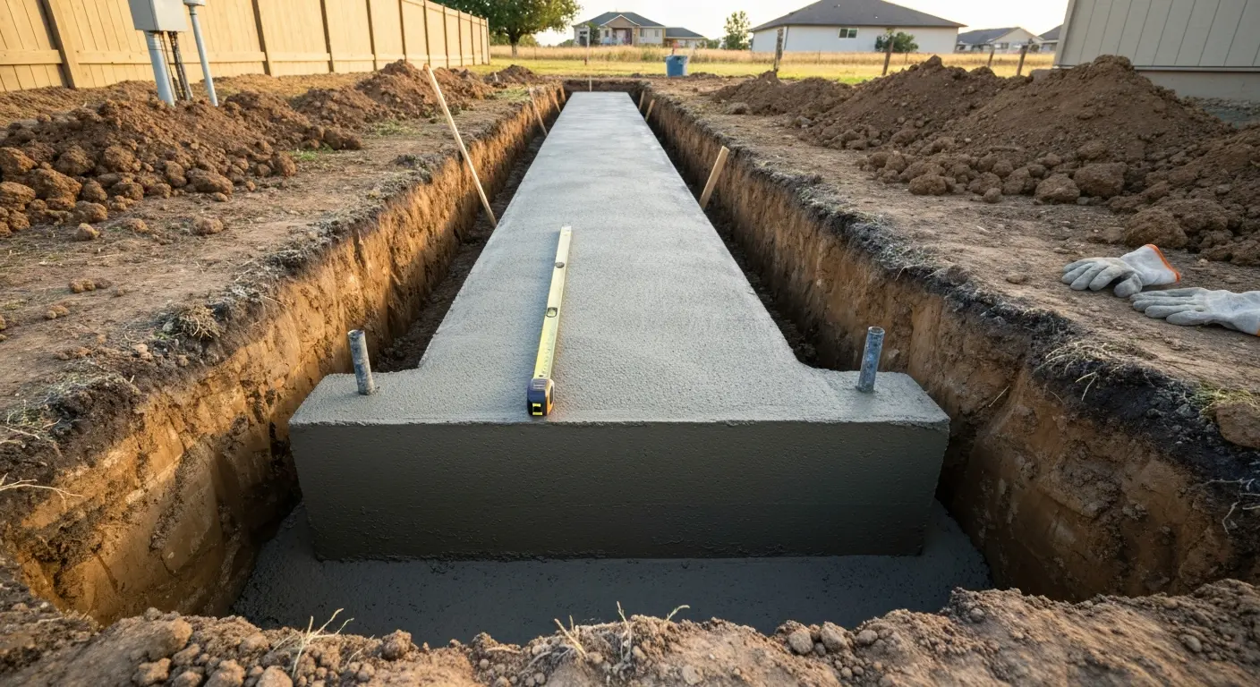 Concrete footer installation