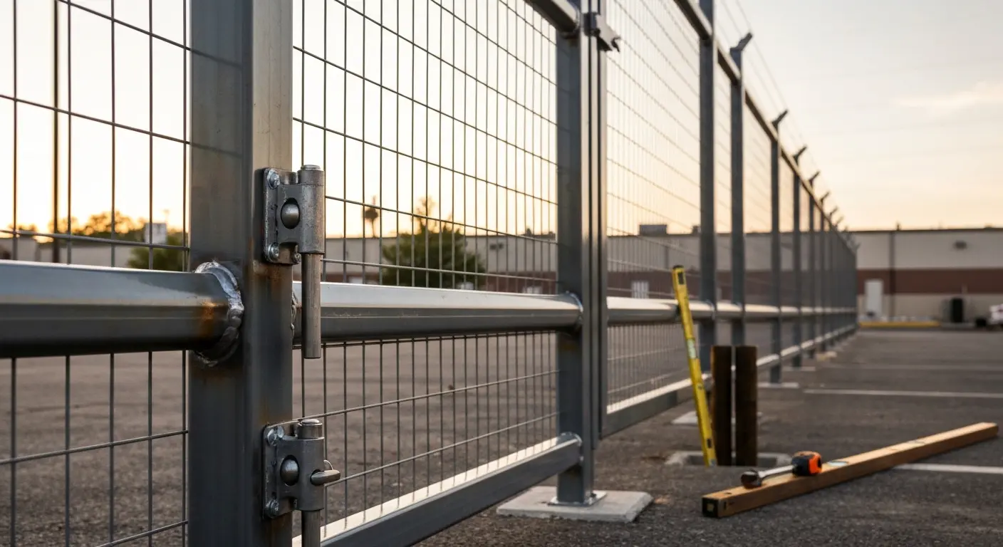 Commercial fencing project
