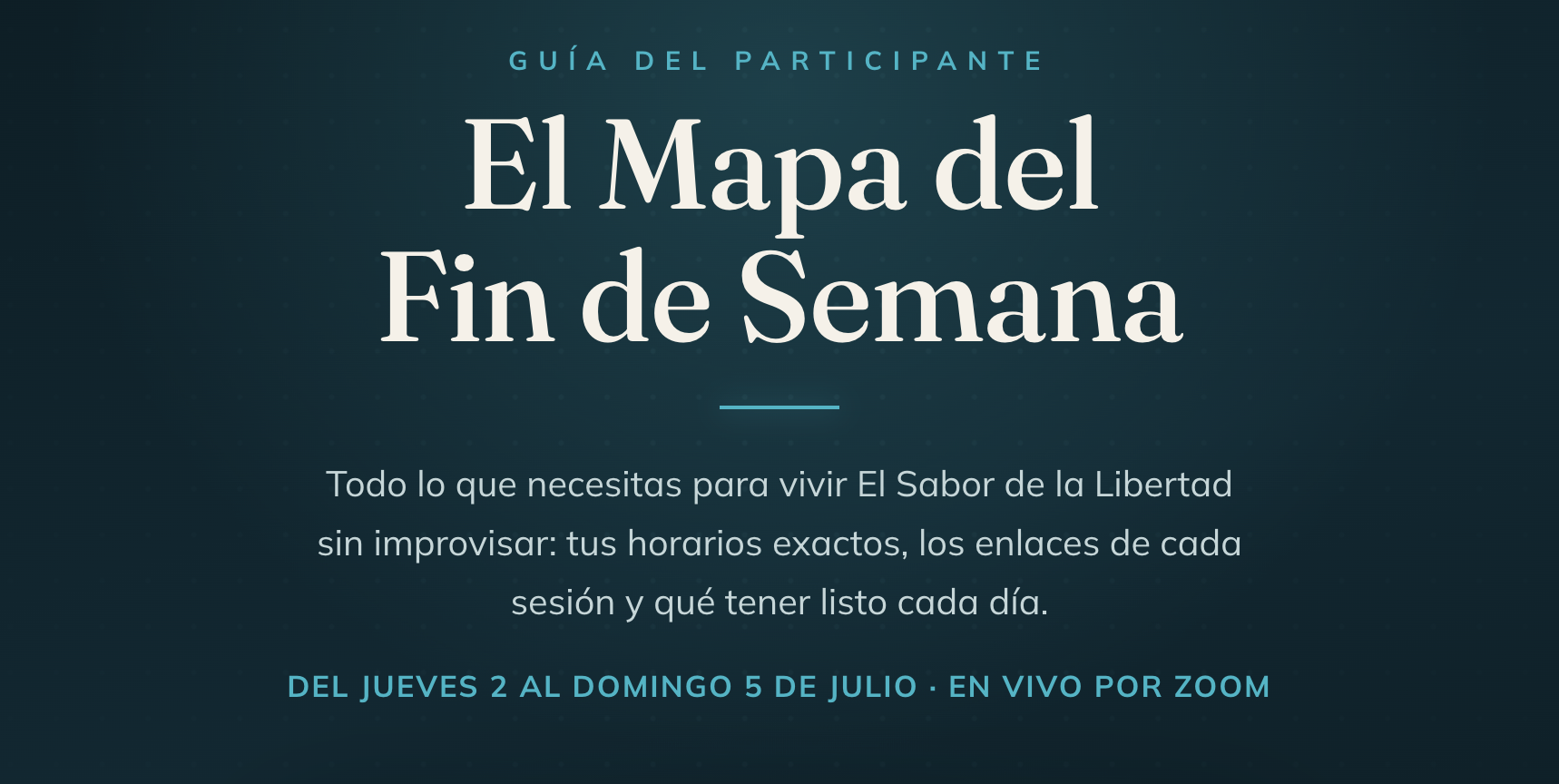 El Mapa del Fin de Semana