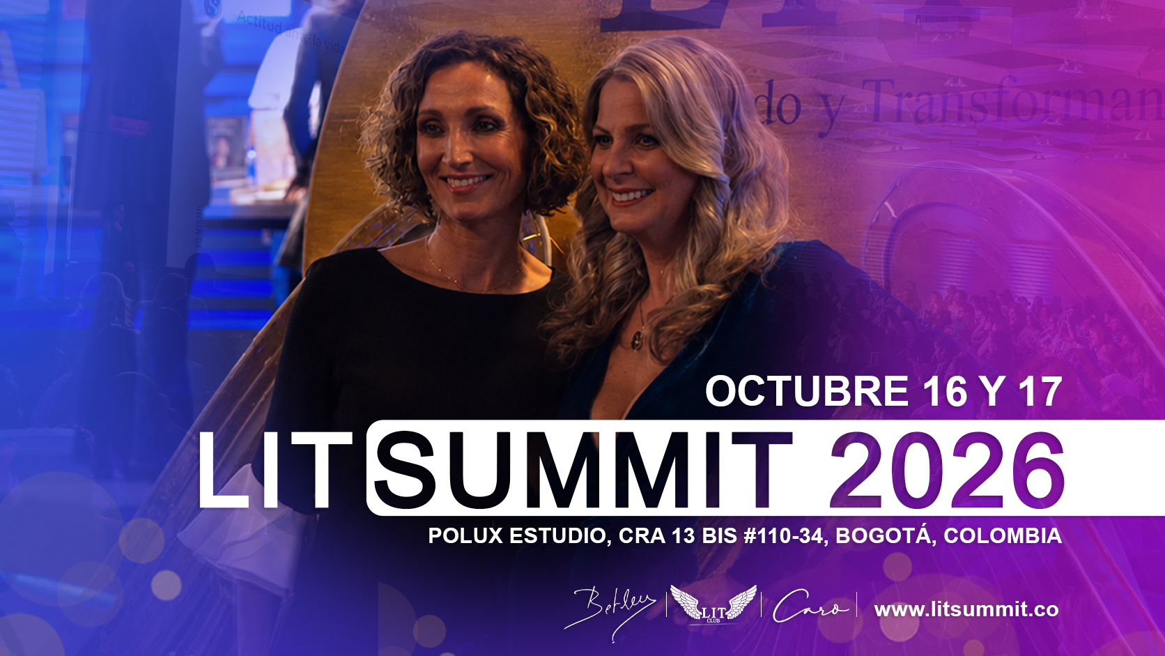 Algunos de los líderes que suben a escena en LIT SUMMIT 2026