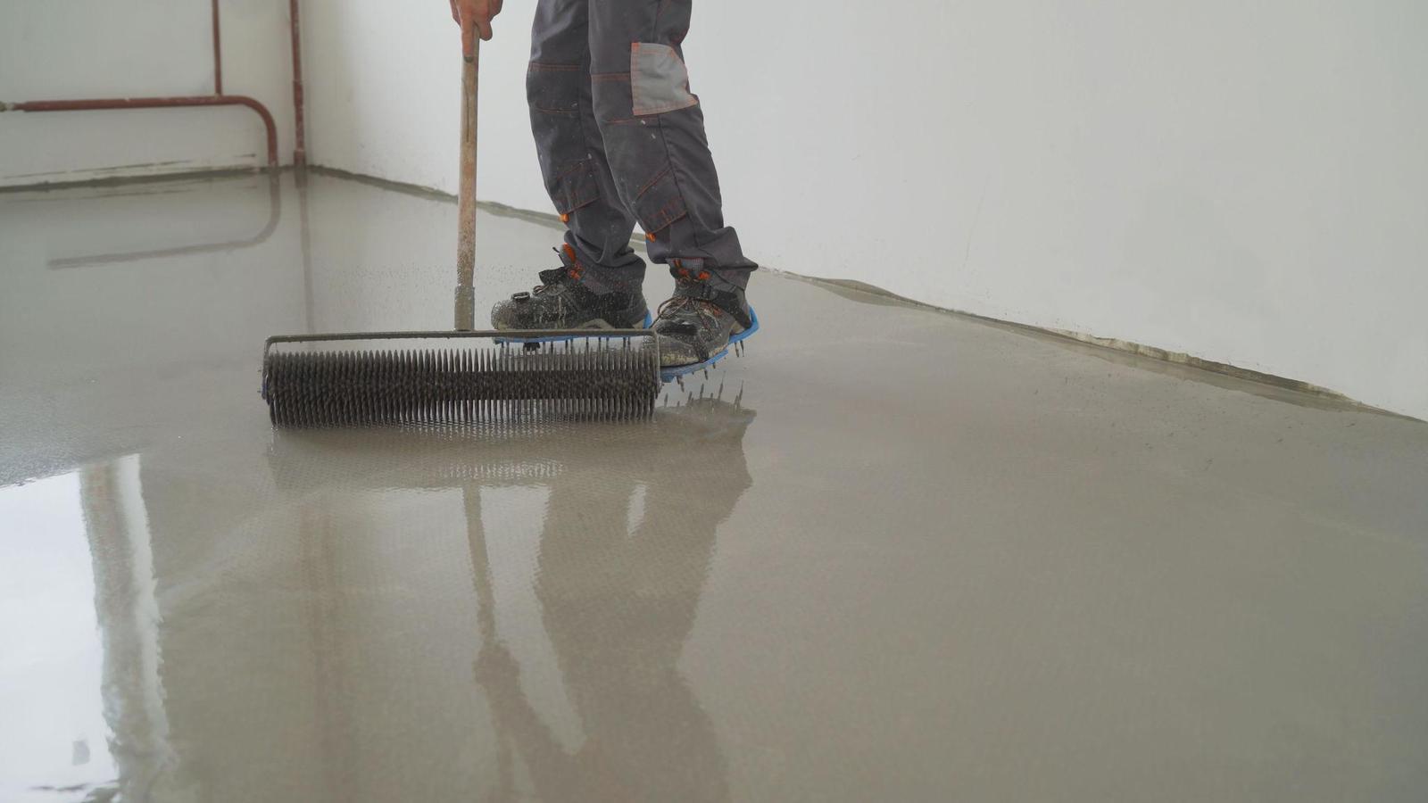 Polished concrete floor