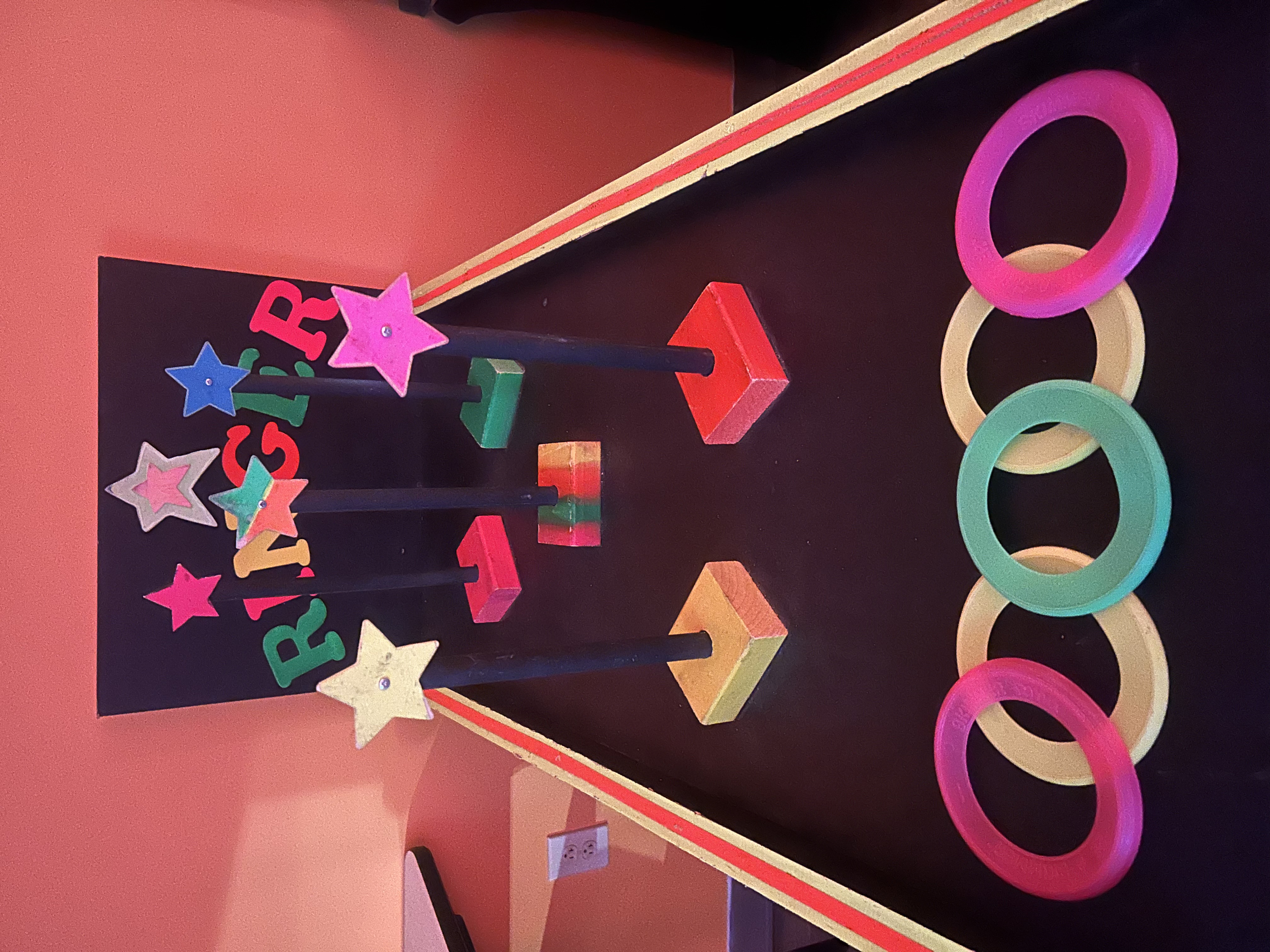 Glow Star Ringer carnival game.