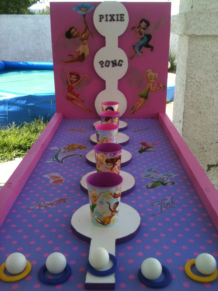 Ice Princess Pixie Pong themed game.