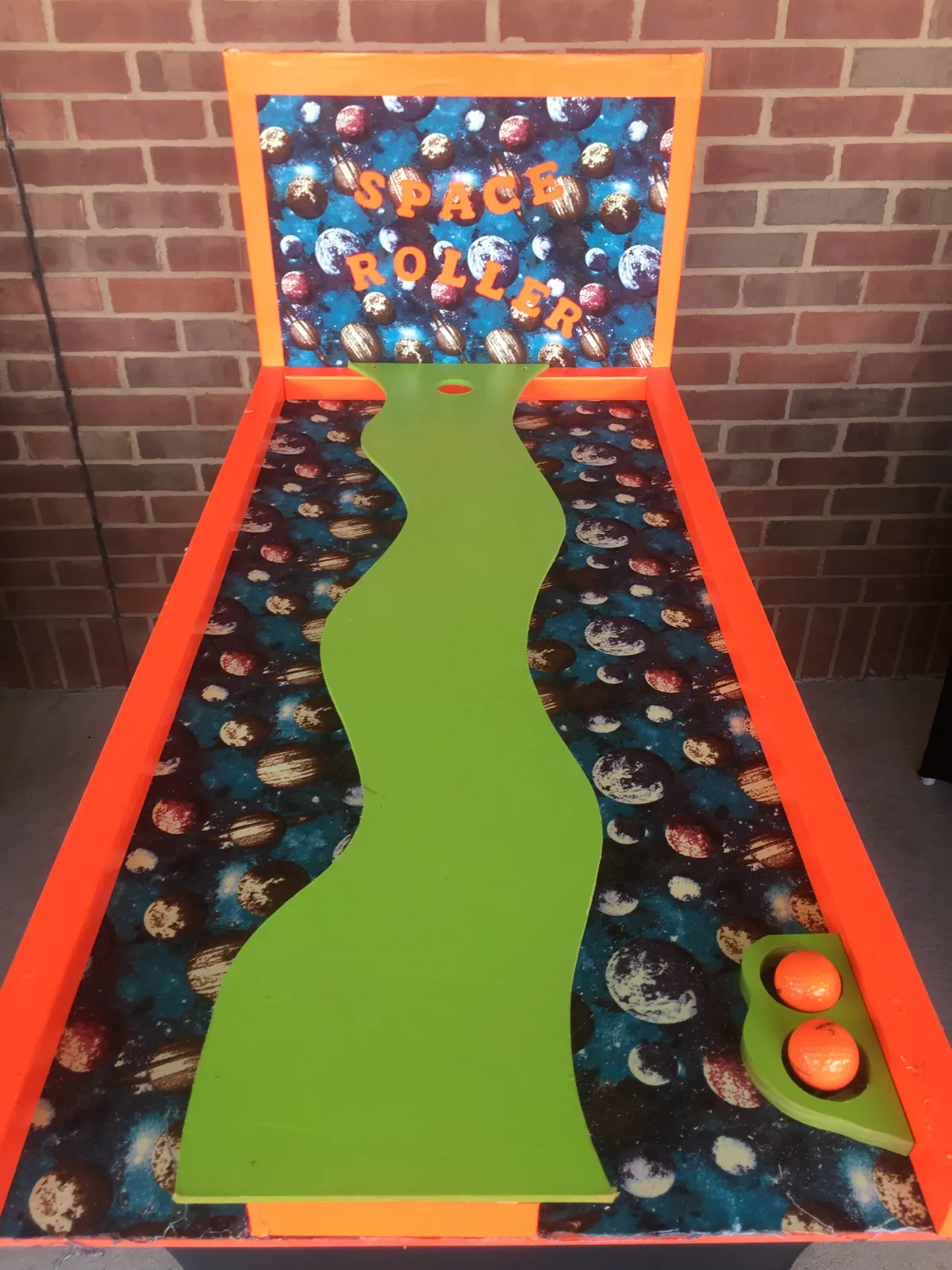 Space Roller custom branded carnival game from The Game Guy's collection.