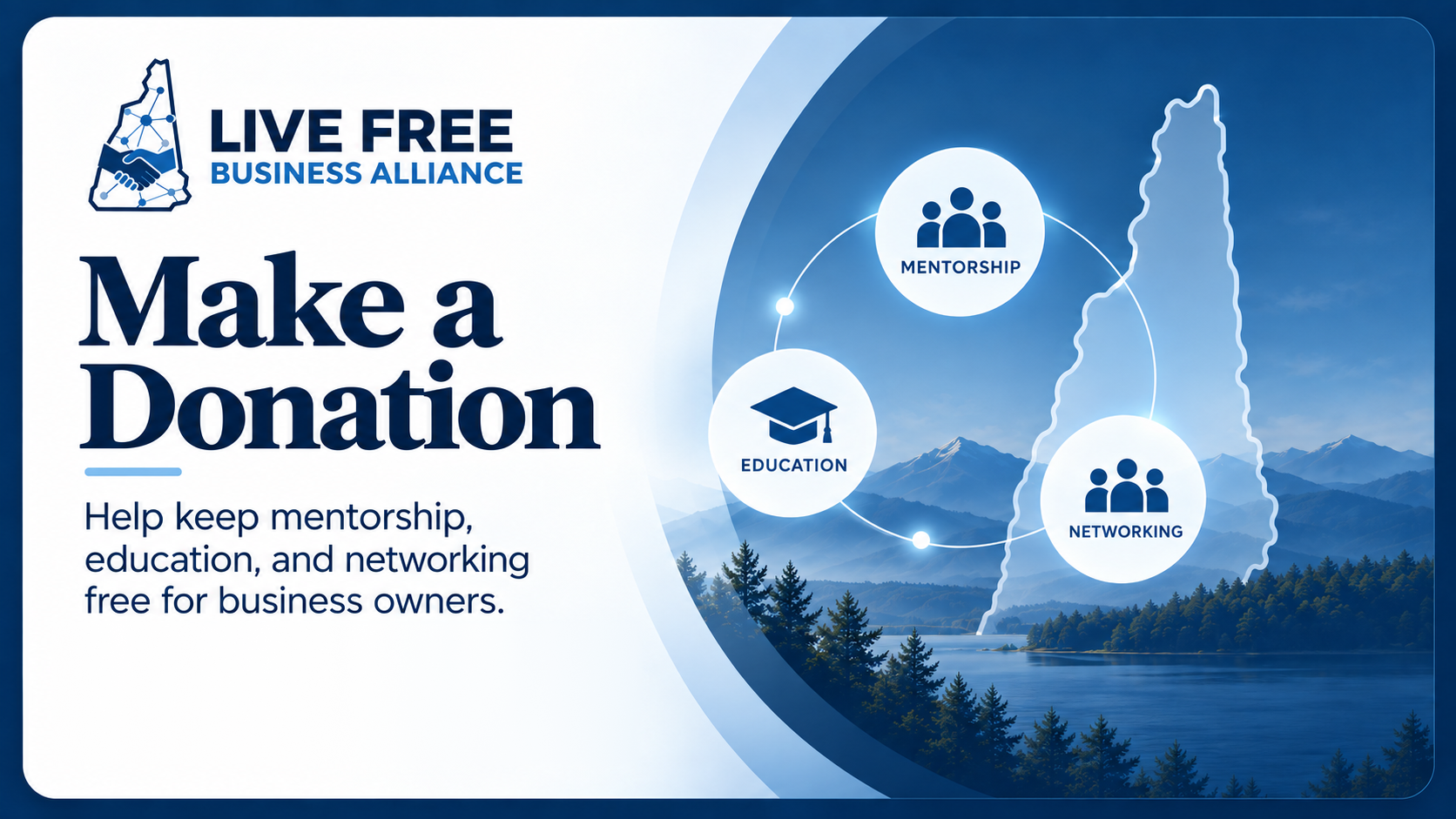 Make a Donation — help keep LFBA programs free for New Hampshire business owners