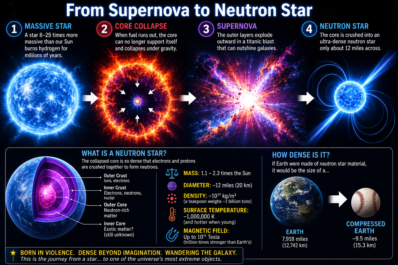 The making of a neutron star The making of a neutron star