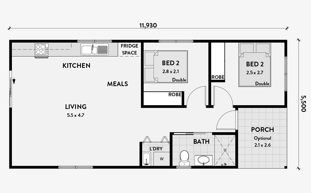 The Olivia floor plan