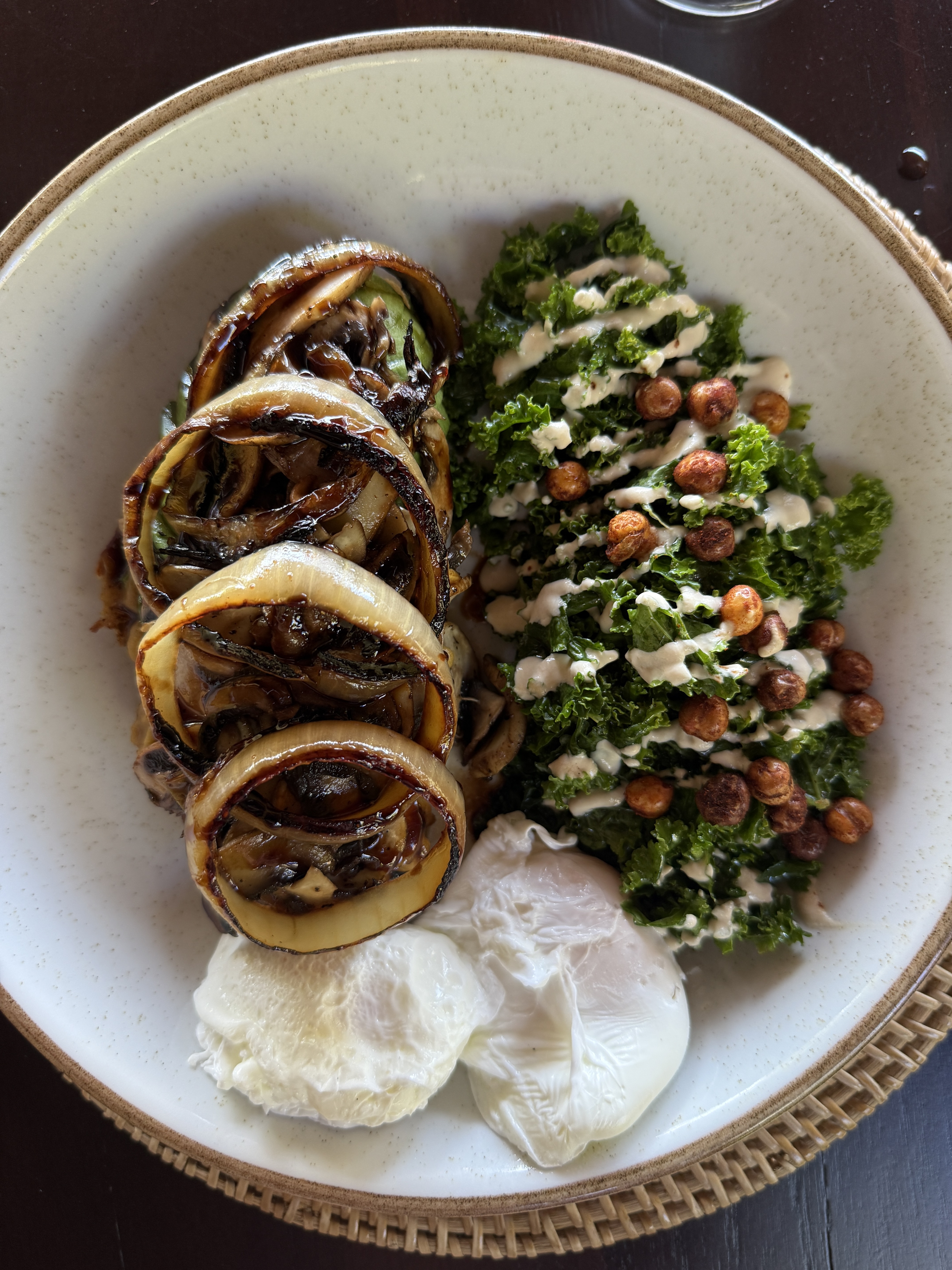 Locally sourced dish at the retreat
