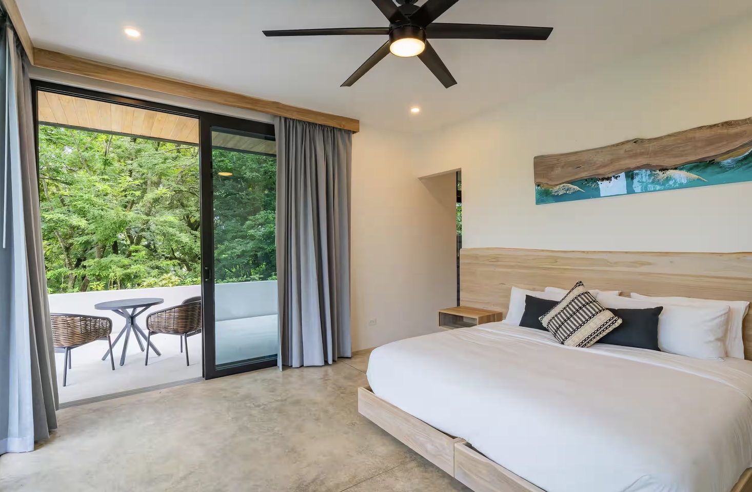 Bedroom at the retreat home