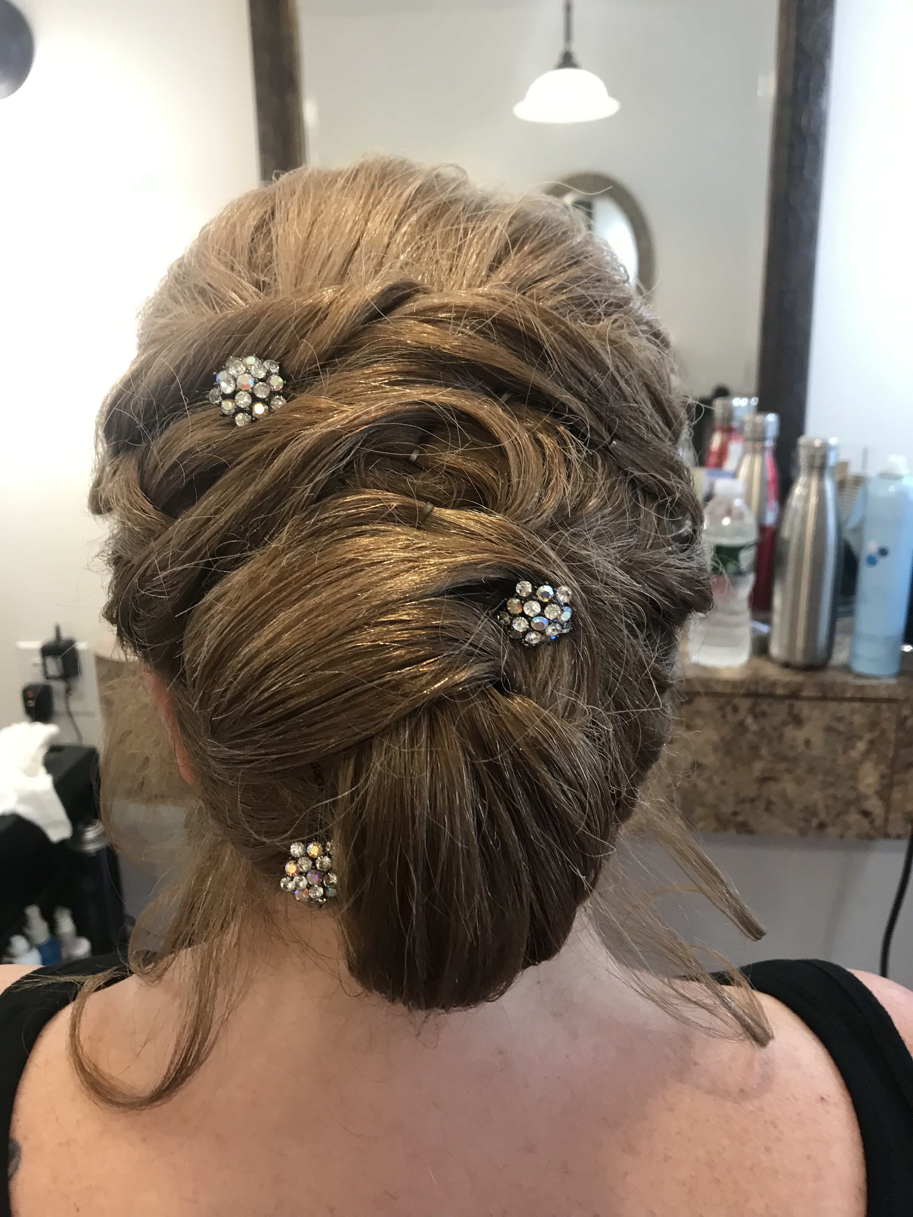 Bridal and prom updo style at Salon Eastport