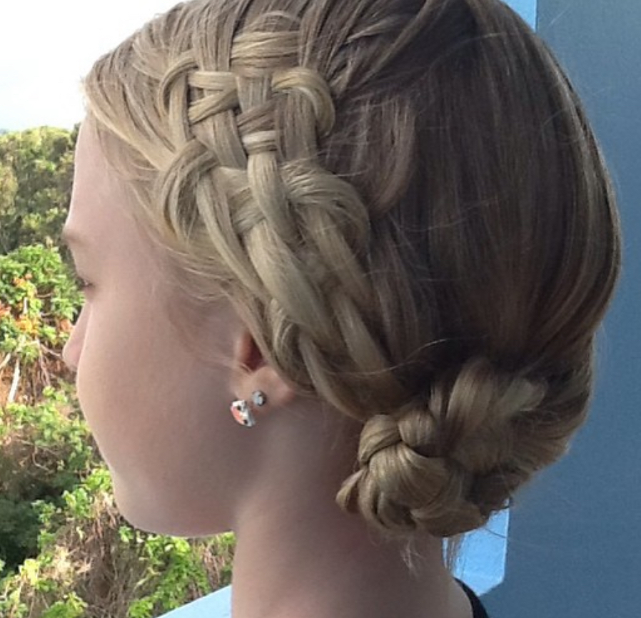 Bridal and prom updo style at Salon Eastport