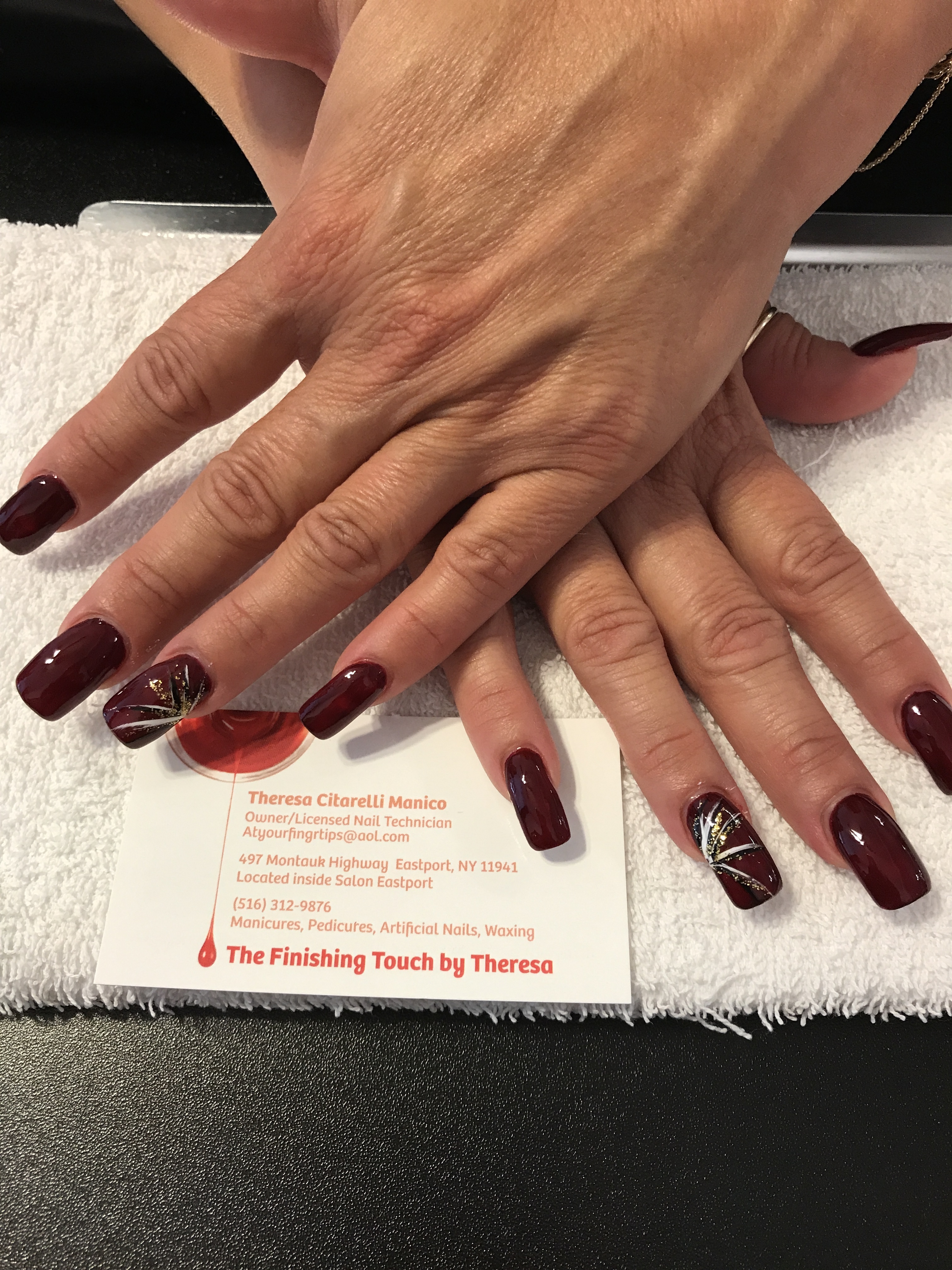 Nail design by Theresa Citarelli at Salon Eastport
