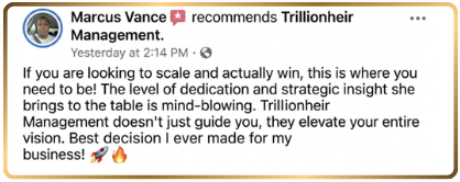 Trillionheir Management client success story 8