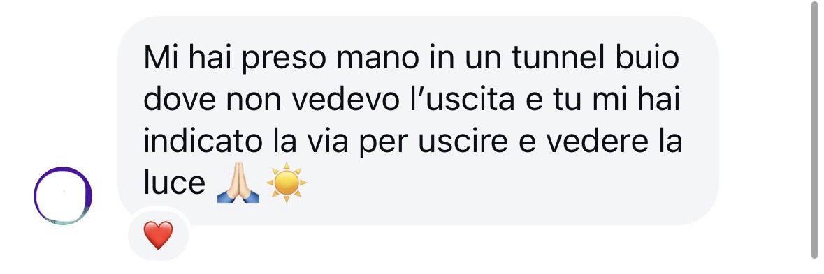 Messaggio di una studentessa dell'Academy