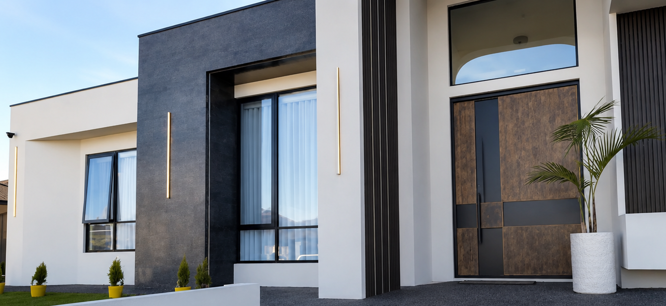 Modern home exterior painted by Sharp Line Painting in Melbourne