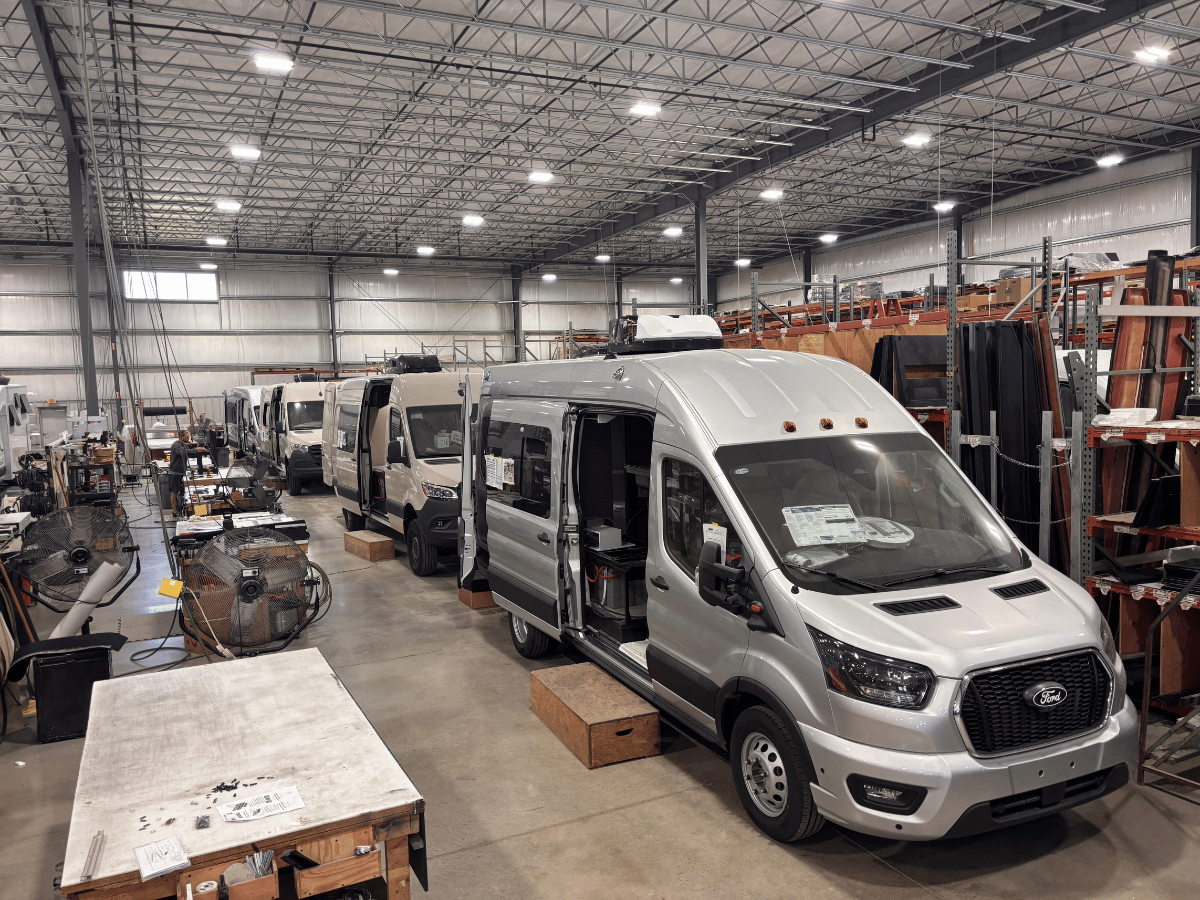 Embassy RV Factory Floor — Elkhart, Indiana