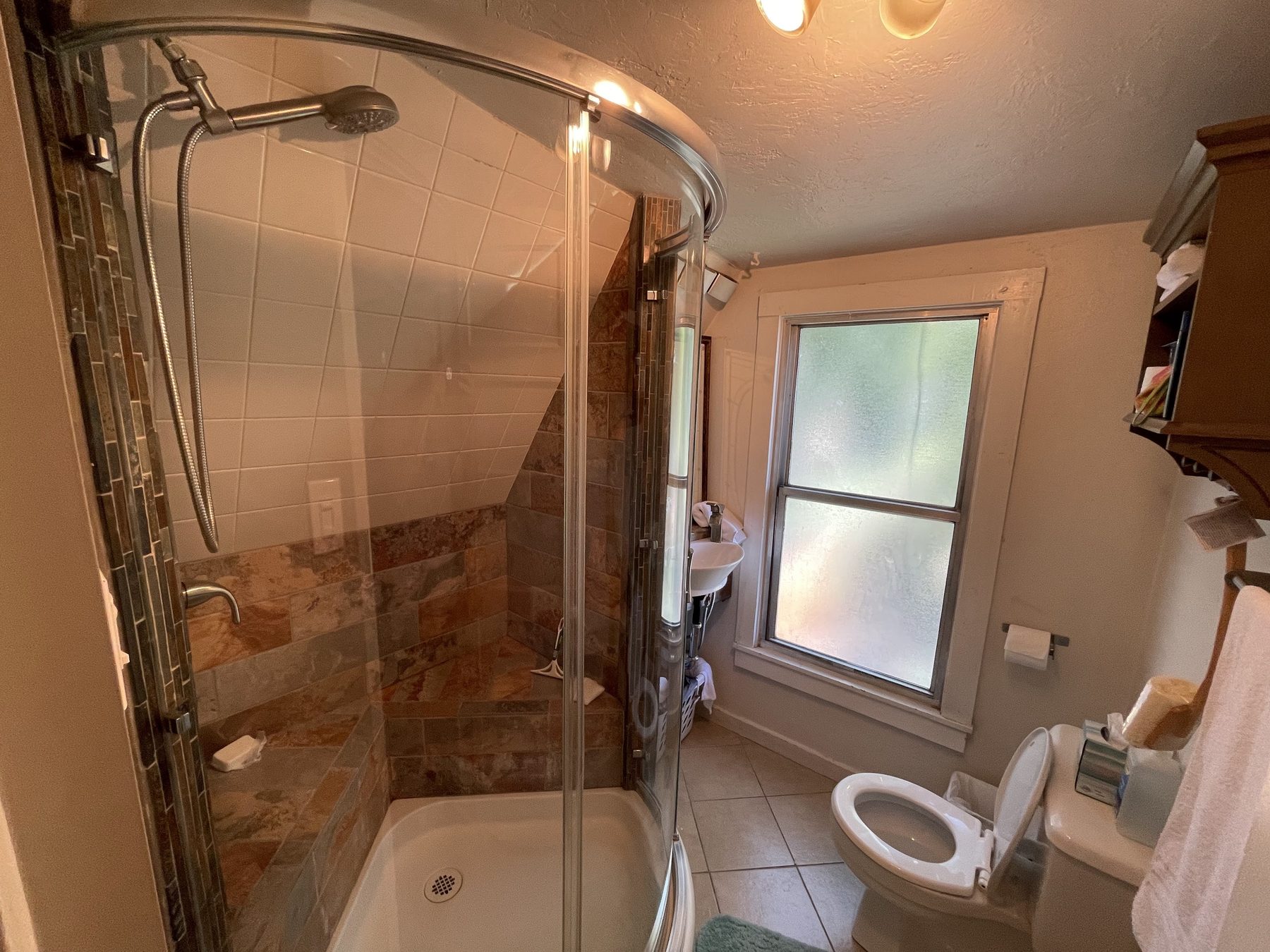 Unit 3 bathroom shower before