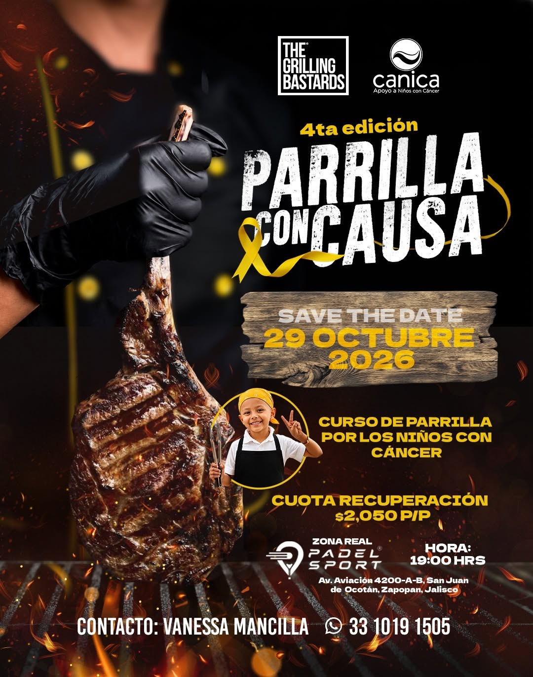 Parrilla con Causa 2026: reúne a tu grupo y cocina por las niñas y niños de CANICA