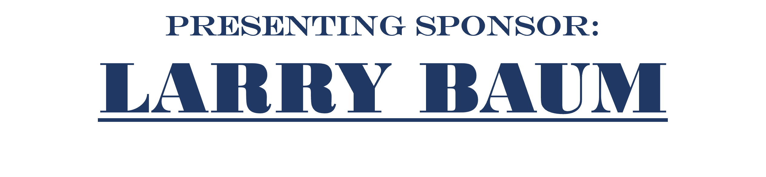 Larry Baum Presenting Sponsor Logo