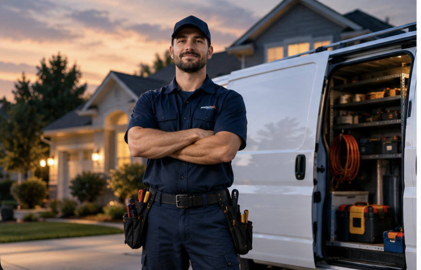 Happy HVAC Contractor