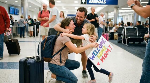 At the airport