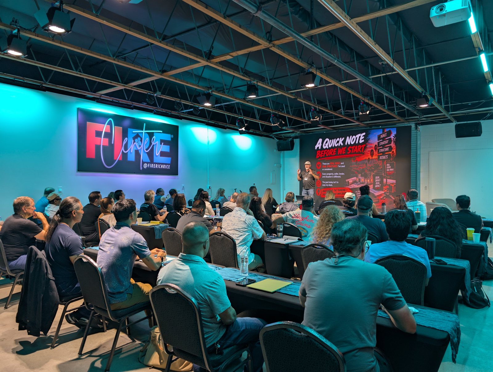 A full room at the FIRE Center in Riverside