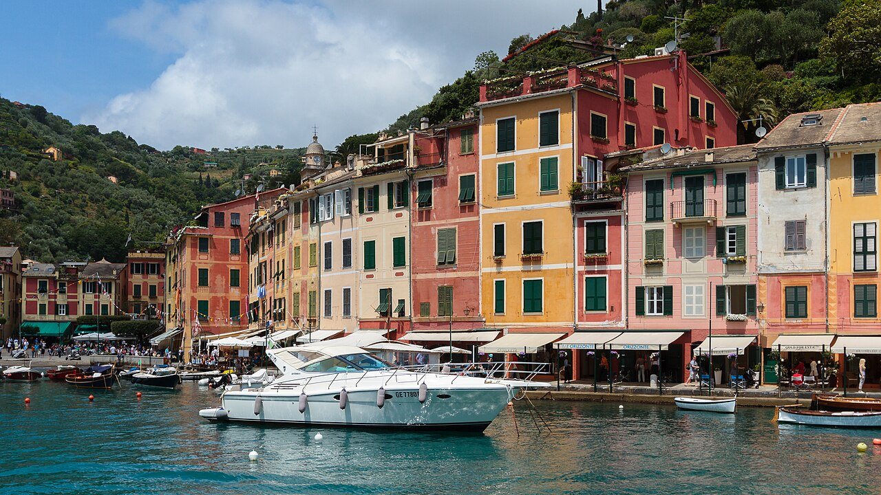 Portofino harbor in Italy