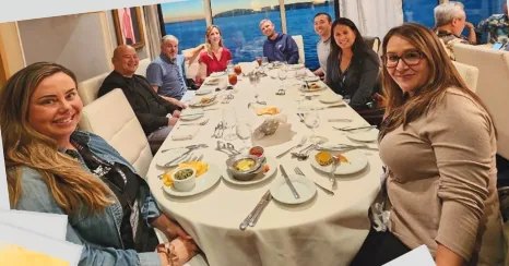 FIRE Center cruise group dinner