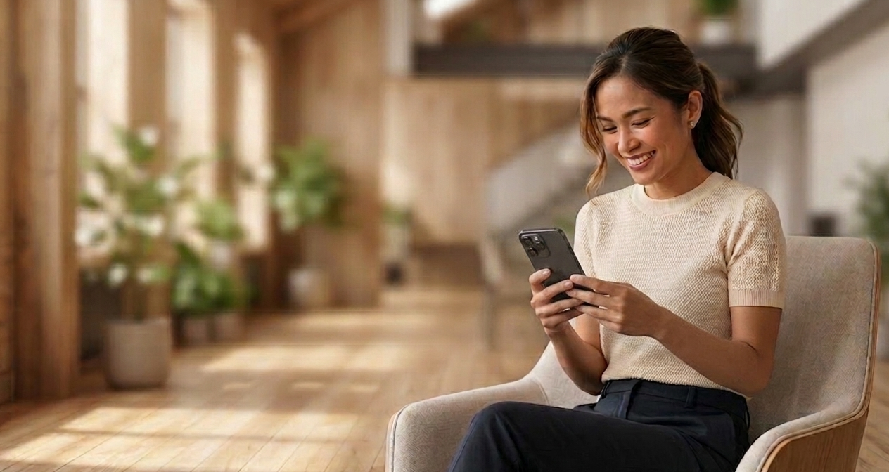 Member checking her LendFund account