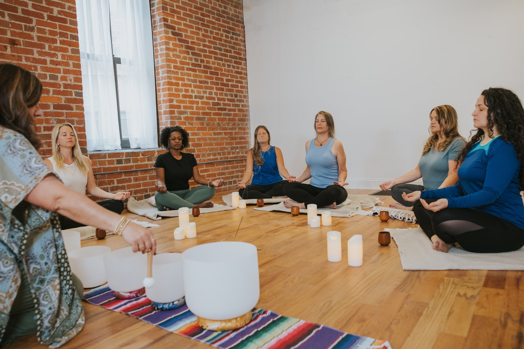 Community breathwork moment