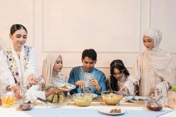 Eid al Adha family preparation Muslim family Eid celebration