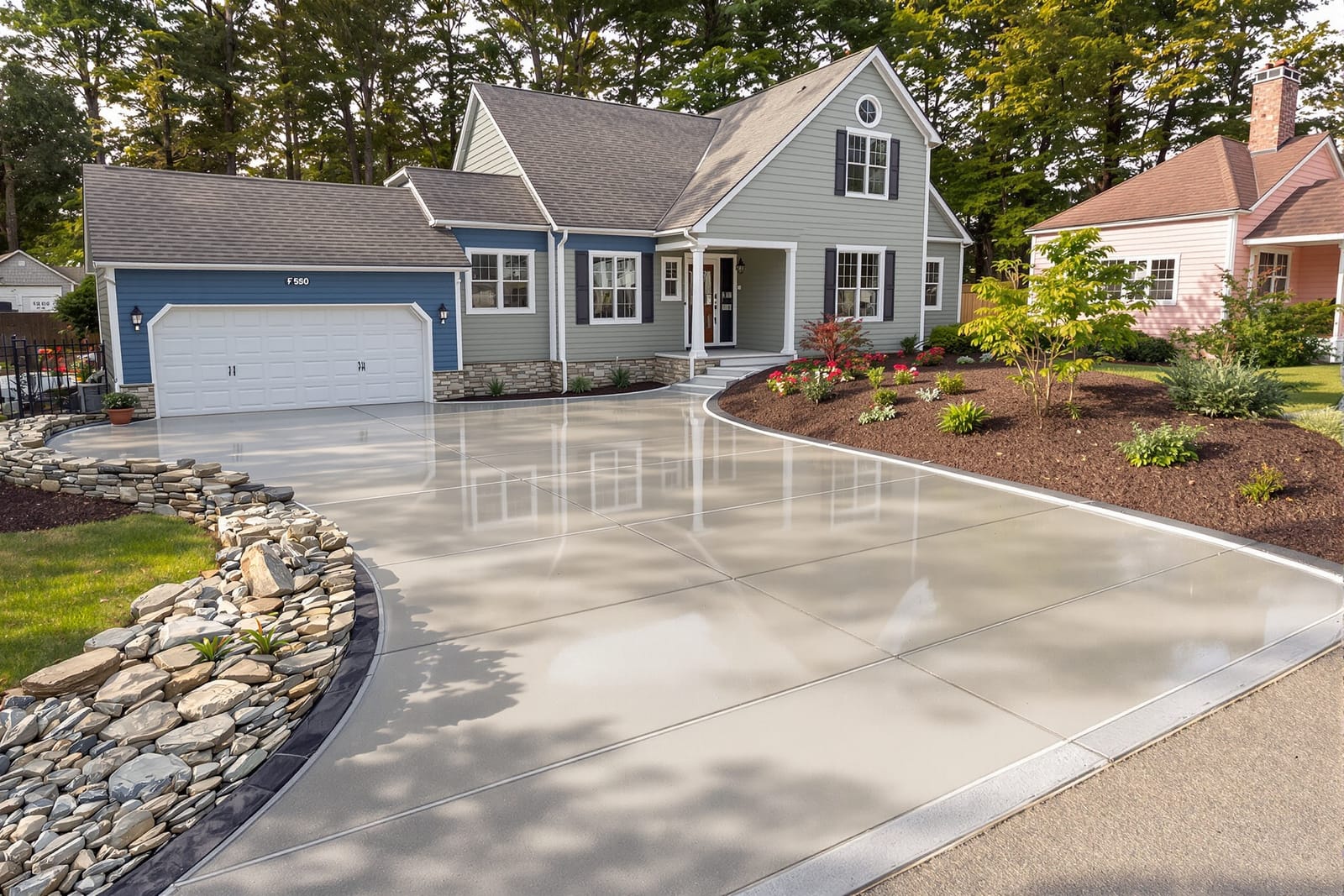 Concrete driveway installation and replacement in Hellertown, PA