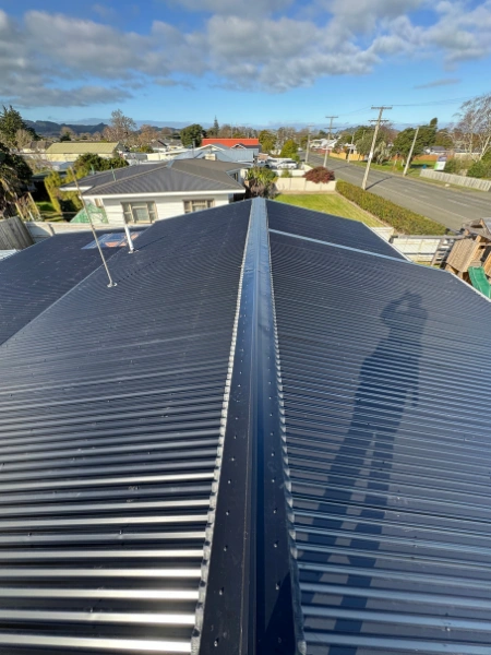 roof detail close-up showing precision installation