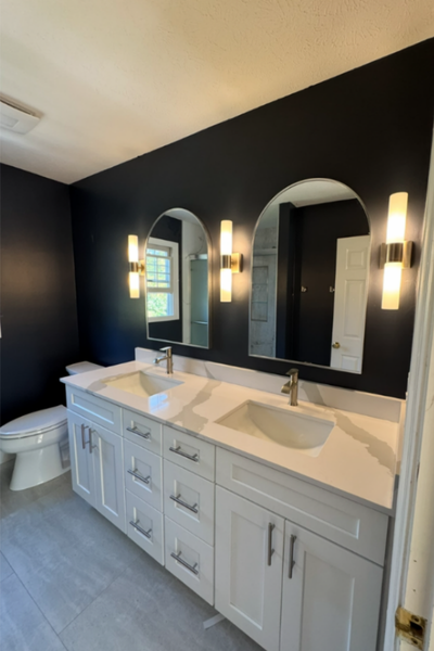 Newly remodeled bathroom by Ark Bath Co.