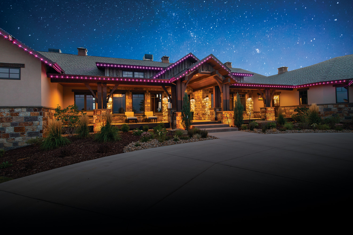 Residential permanent LED lighting install 9