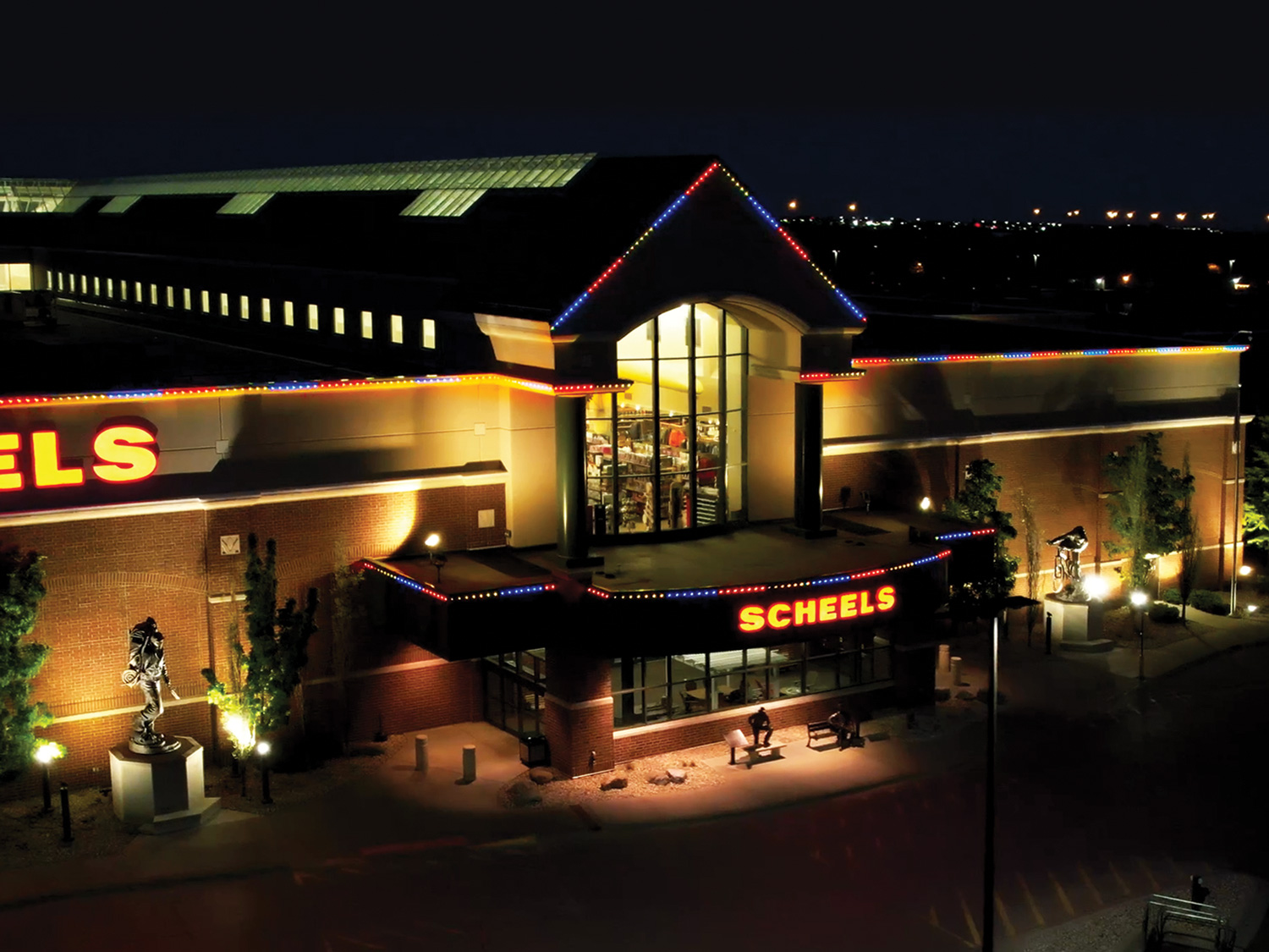 Commercial permanent LED lighting install 9