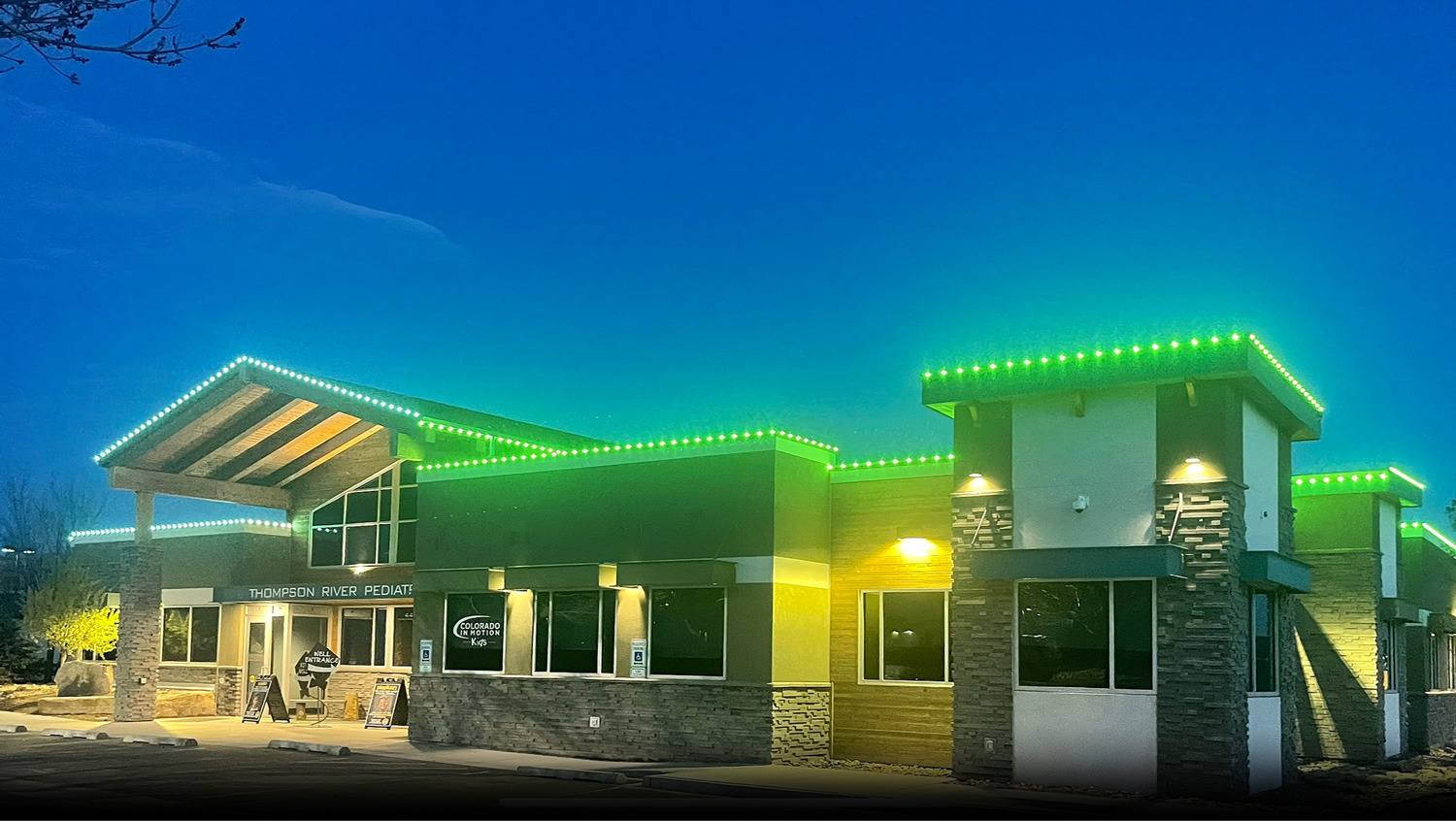 Commercial permanent LED lighting install 5