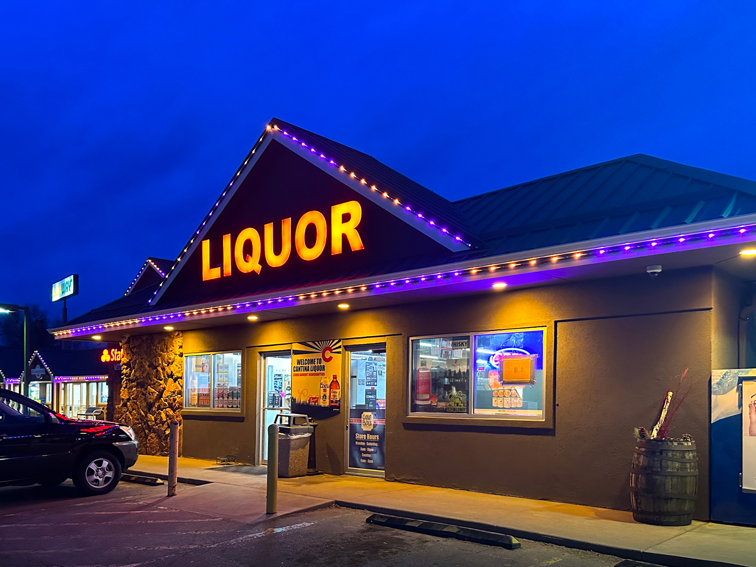 Commercial permanent LED lighting install 4