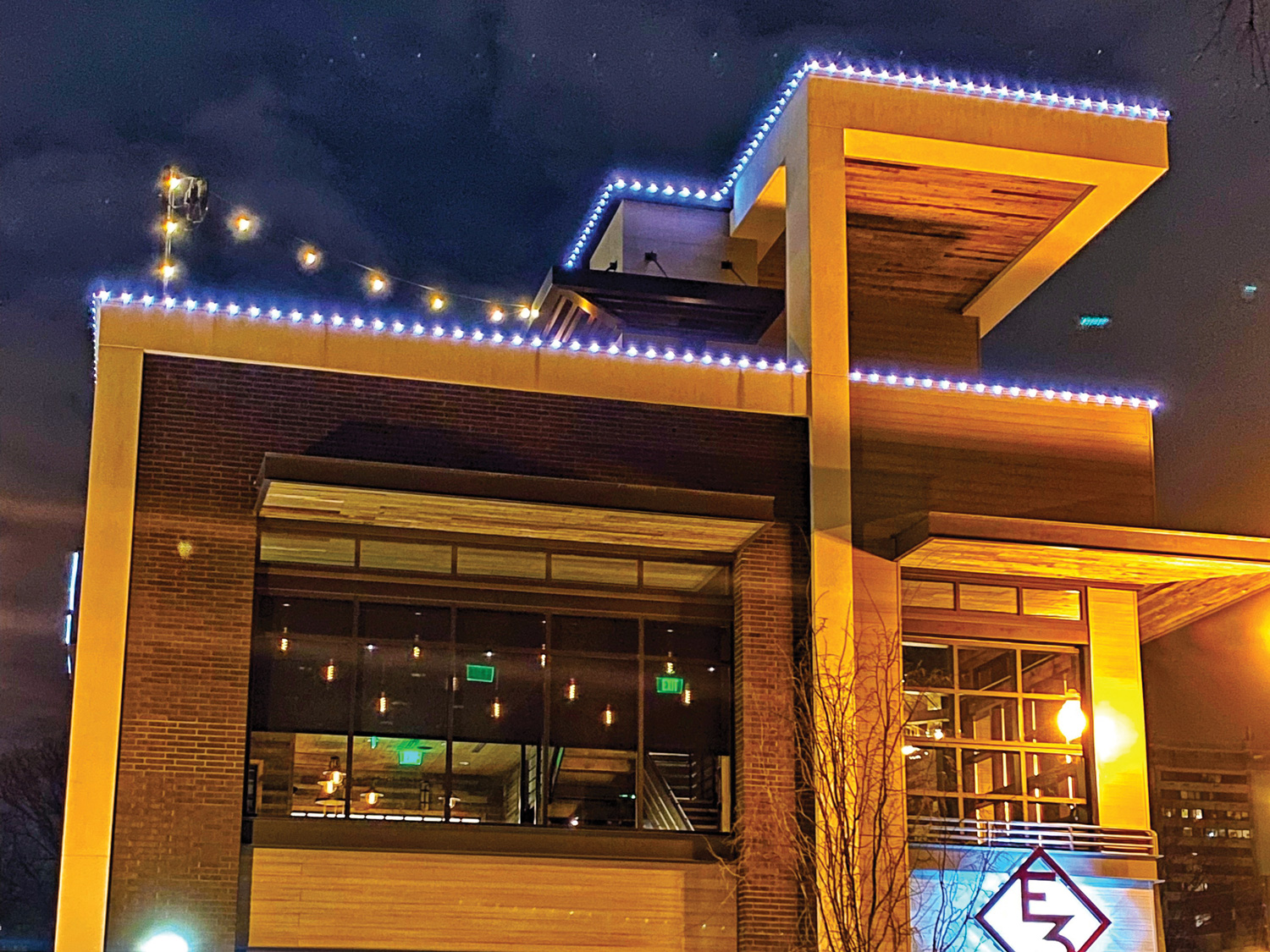 Commercial permanent LED lighting install 6