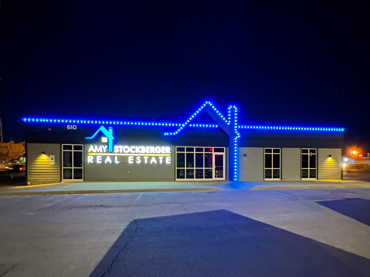 Commercial permanent LED lighting install 7