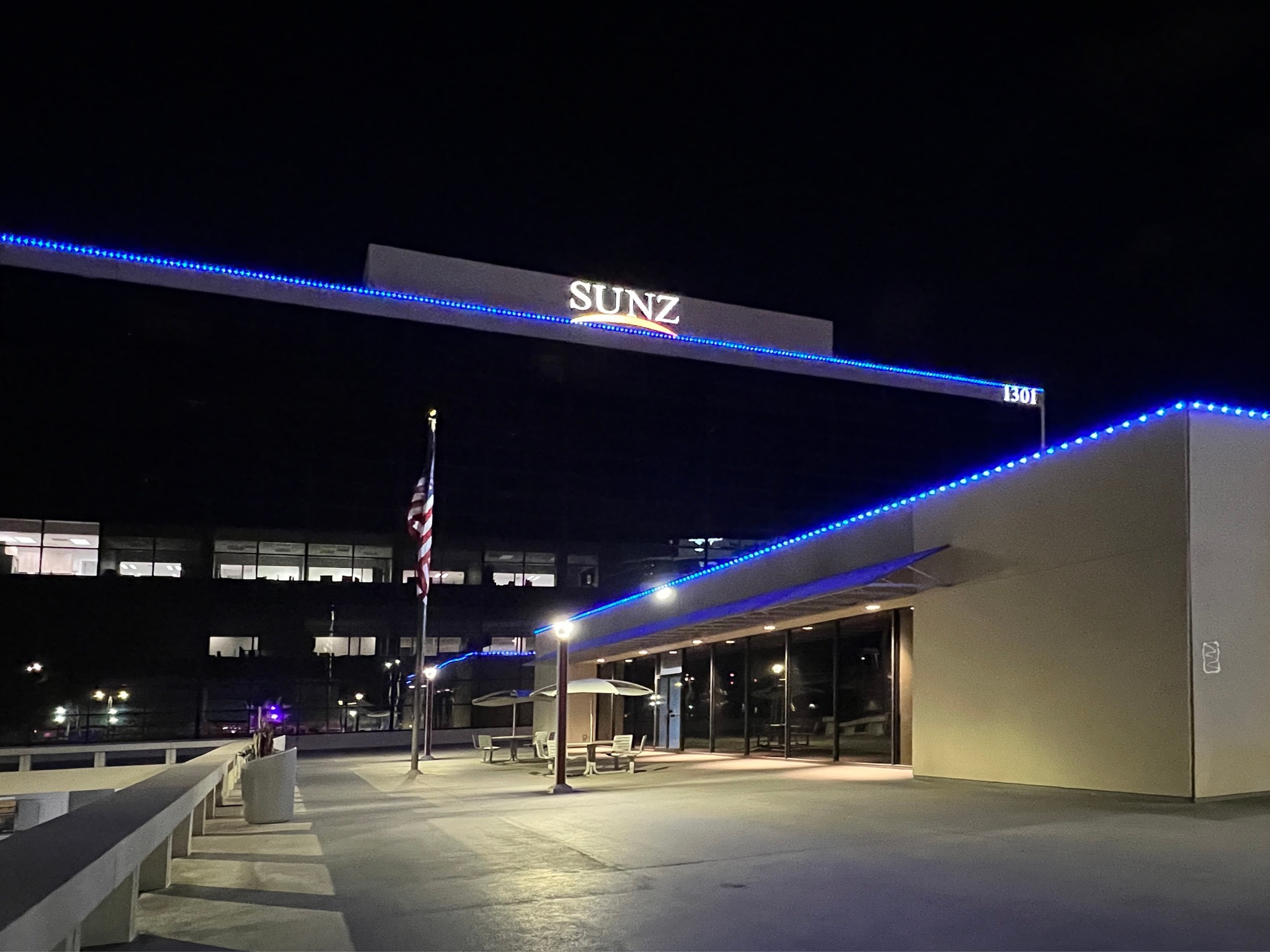 Commercial permanent LED lighting install 2