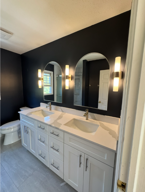 After: remodeled bathroom