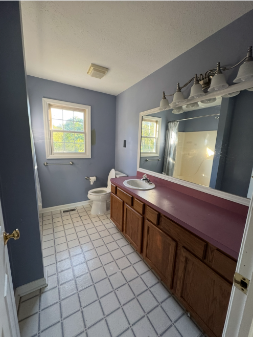 Before: original bathroom