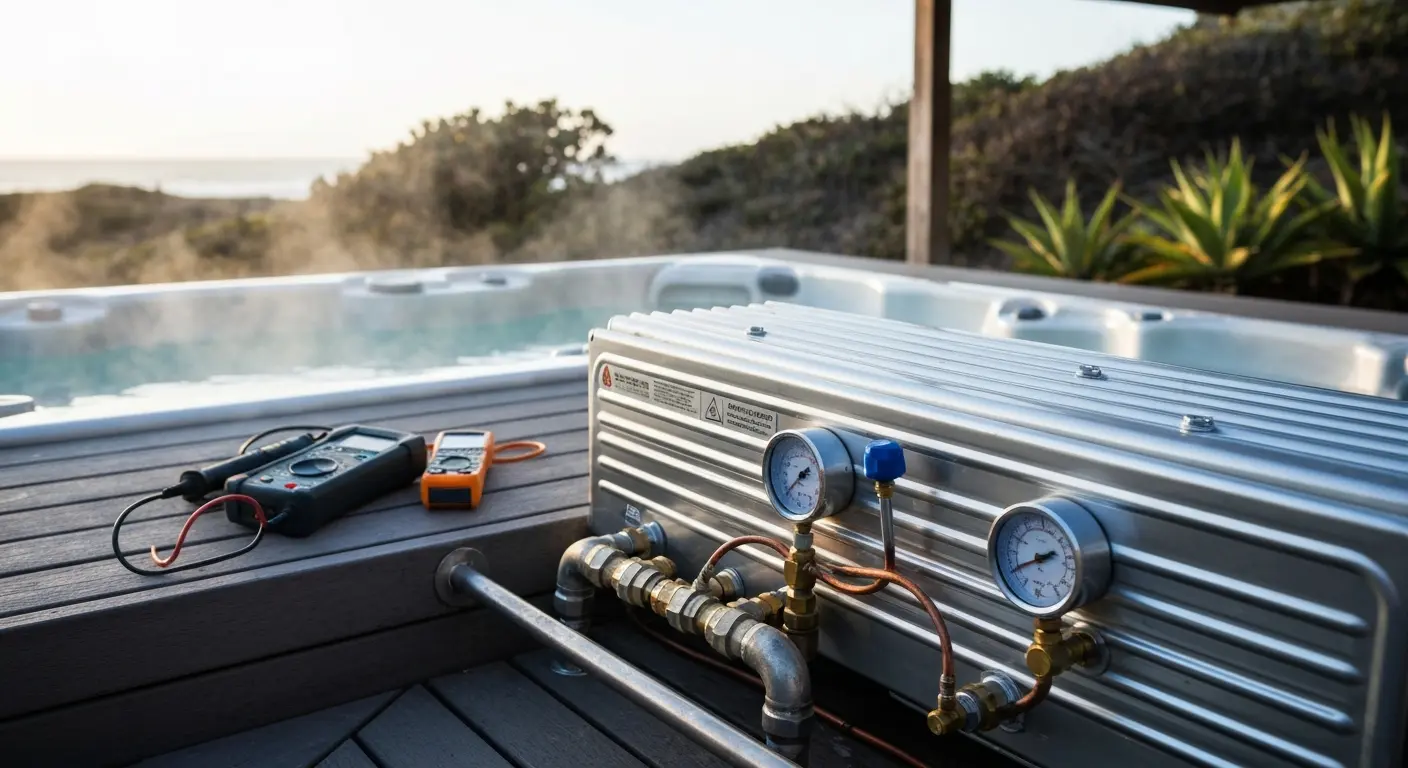 Hot tub heater repair