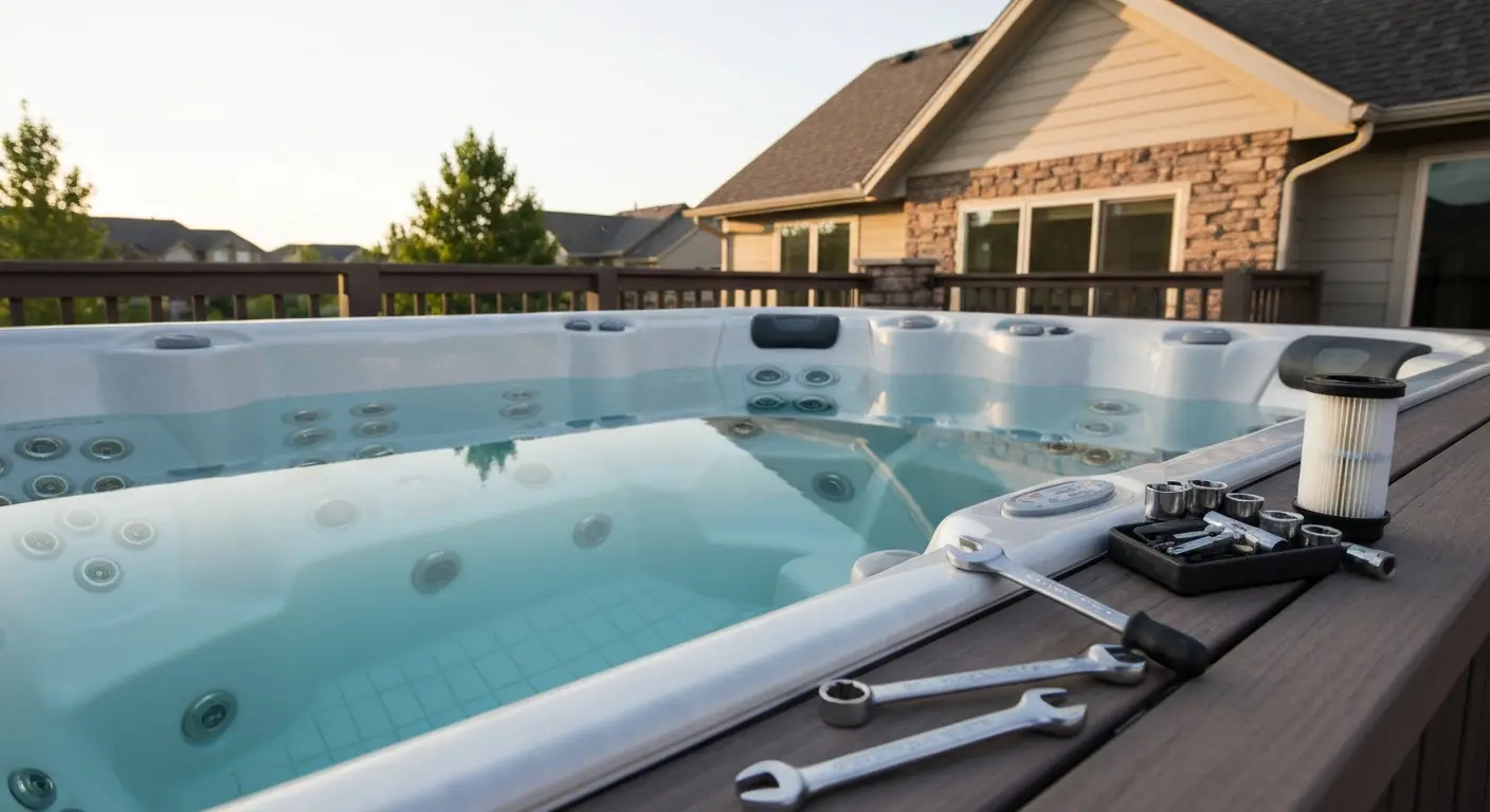 Hot tub repair technician