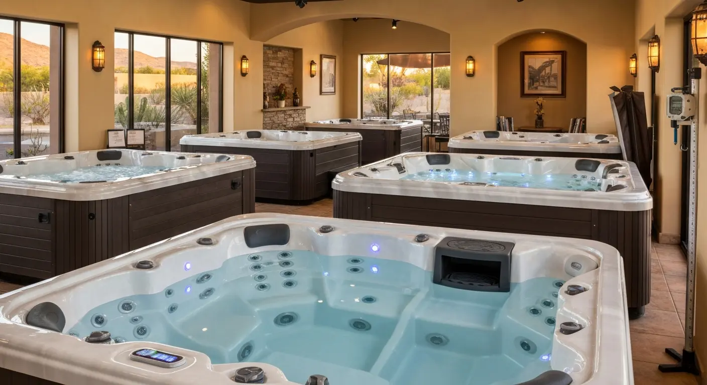 Hot tub showroom