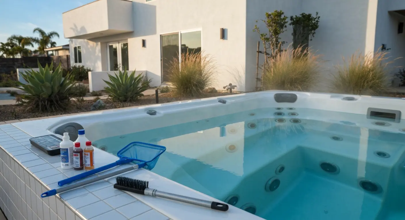 Hot tub maintenance service